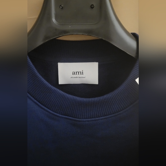 AMI ALEXANDRE MATTIUSSISSENSE Exclusive Blue Ami de Cœur Sweatshirt - Picture 2 of 6